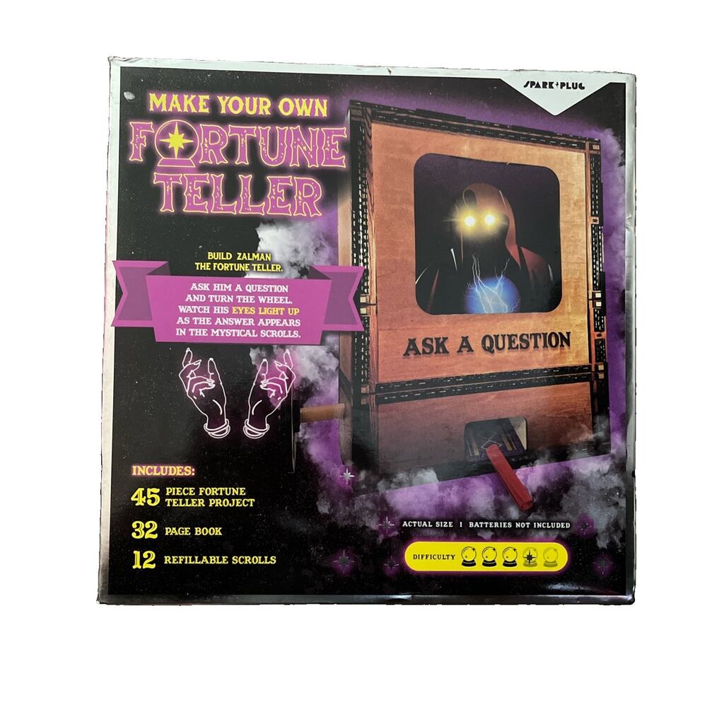 Make Your Own Fortune Teller (2024 Spark Plug Toys Battery Operated Sealed)